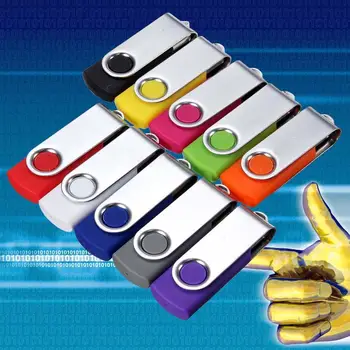 

New 64 MB USB 2.0 Flash Drive Pen Memory Stick Compatible Swivel for Data Storage Random Color