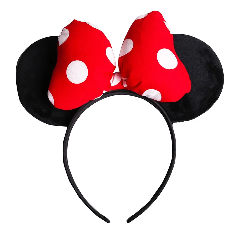 Headwear Платье для маленьких девочек с изображением Минни и Микки Мауса; детская одежда на Рождество и День благодарения; детский праздничный костюм; аксессуары - Цвет: Headwear