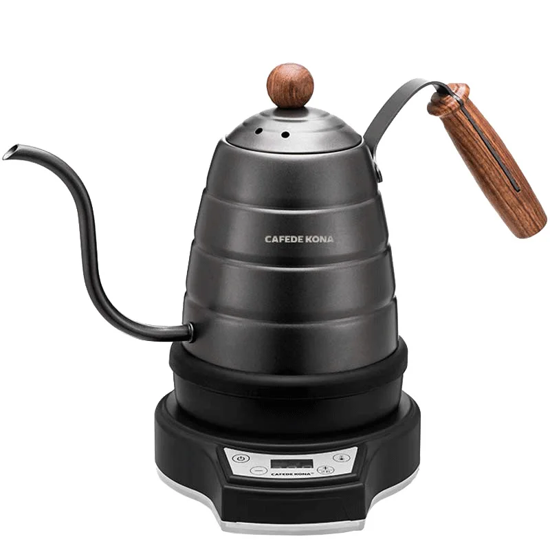 220V пуровер электрический чайник для кофе, Отопление, изоляция, таймер, 0.7L/Гавайская гитара 23 унций с регулируемой температурой точность управления лифтом