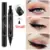 2 In1 Winged Stamp Liquid Eyeliner Pencil Eyes Makeup Waterproof Fast Dry Lasting Cosmetics Black Stamps Seal Eyeliner Pen TSLM1 13