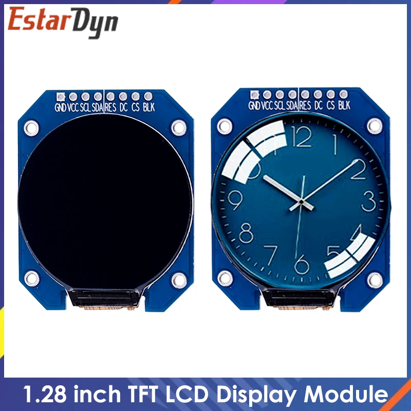 Круглый модуль ЖК-дисплея TFT 3 В постоянного тока 1 28 дюйма RGB IPS HD 240x24 0 разрешение
