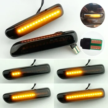 

2x Flowing Turn Signal Light Dynamic LED Side Marker Light 12v Side Repeater Lamp For BMW E46 3er Limo Coupe Compact Cabriolet