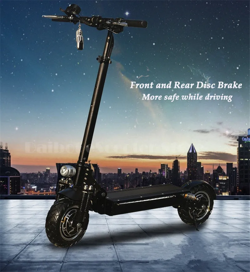 Sale Daibot Electric Bike 60V Two Wheel Electric Scooters Powerful Motor 2400W Foldable Electric Scooter With Seat For Adult 3