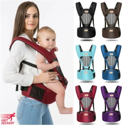 Porte bébé avec siège de hanche amovible, sac à dos multifonctionnel avec sangle de tabouret pour bébé de 0 à 30 mois, nouvelle marque 