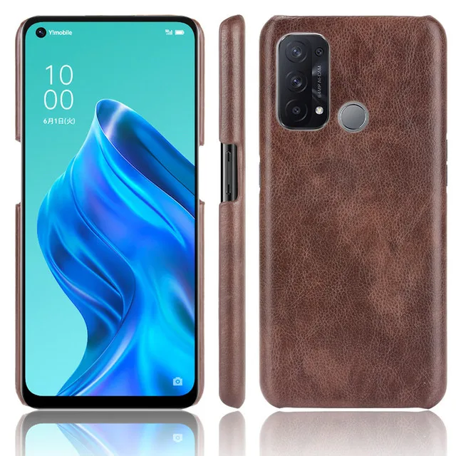 Oppo Reno 5A CPH2199 A101OP Case Litchi Skin PU Leather Hard Back