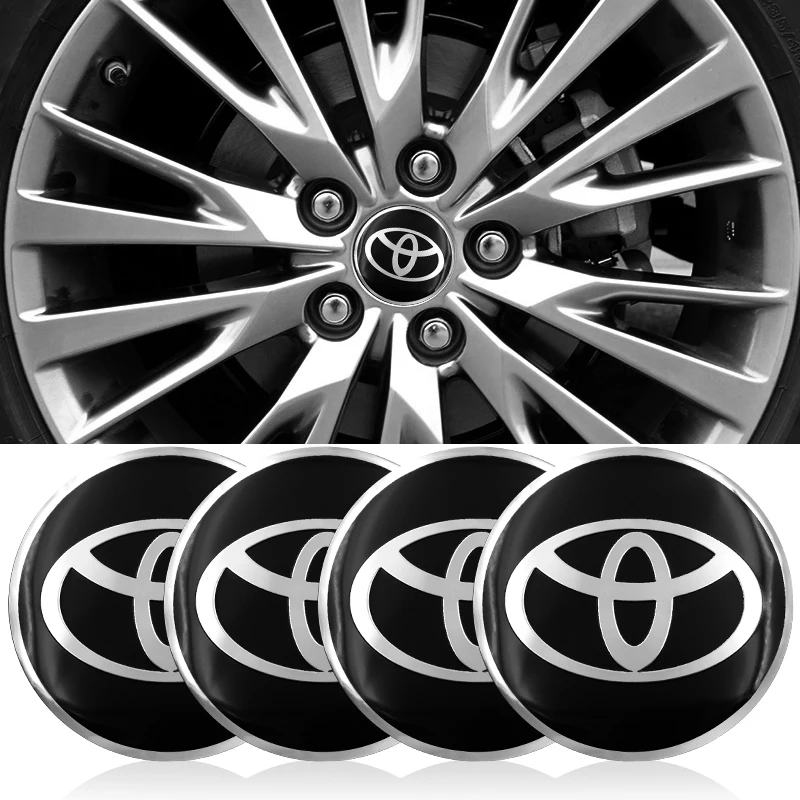 

4pcs 56.5mm Wheel Center Hub Caps Sticker Wheel Dustproof Emble for Toyotas Corolla Yaris Rav4 Avensis Auris Camry C-hr 86 Prius
