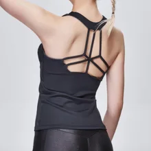 EFT18182 борцовка на лямках рубашка для спорта и йоги женские топы для фитнеса майка для йоги Топ для спортзала бега тренировки Спортивная одежда