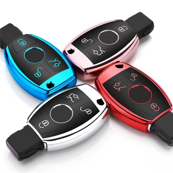

2020 Soft TPU Car Key Case for Benz C-Class W204 GLC 260 C200 The CIA GLA W205 W212 C S E class car interior accessories new