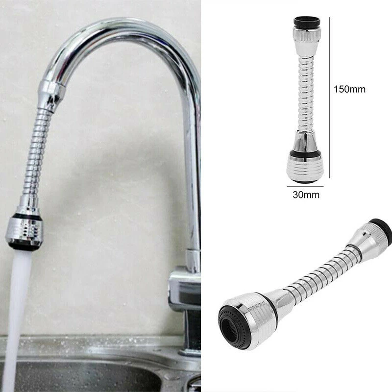 Kitchen Faucet Extension hose 360° fixed Tube Water Save Tap Adjust Accessories