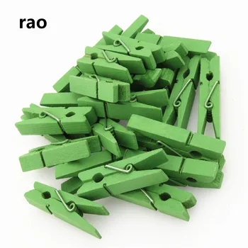 

45mm Color Wooden Photo Clothespin Craft Decoration Clips School Office paperclips colored paper clips