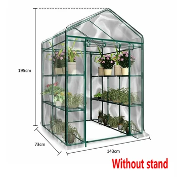 

Greenhouse Cover Without Stand Waterproof Anti UV Protect Plants Flowers Corrosion Resistant For Your Plant Nursery