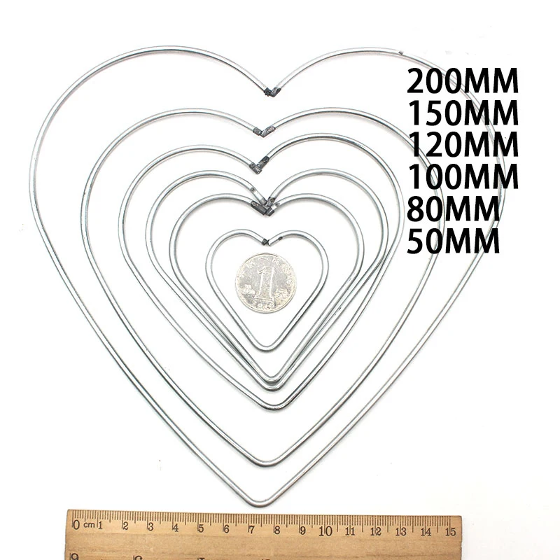 Party DIY Supply Iron Circle Hoops Heart Star Shape for Dream Catcher Home Decor mold model diy graft handmake