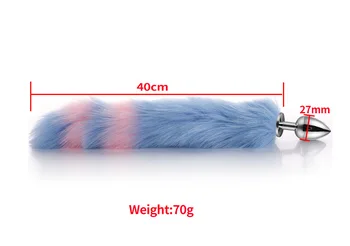 Cute Fox Tail Anal Plug Cat Ears Headbands Set Adult Games Nipple Clip Neck Collar Erotic Cosplay Sex Toys For Women 4