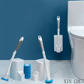 

Household Disposable Cleaning Artifact set Bathroom Disposable Toilet Brush Cleaning No Dead Corner Wash Toilet Brush