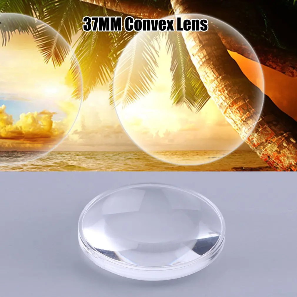 1PCS 37mm Dia Double Aspheric Convex Lens 45mm Focal Length Virtual Reality VR Biconvex Lens Optics Lens for Camera Projector