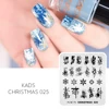 KADS Christmas 025 Nail Stamping Plates Nail Stamp Template Snowflake Xmas Snow Design Manicure Nail Art Tool Nails Design 2021 3