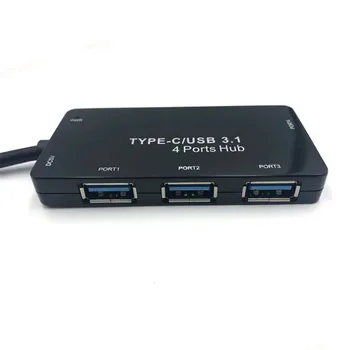 

Type C 4 In 1 7 In 1 Hub Otg Docking For iPad Pro Macbook Surface Galaxy S9 Switch To HDMI AUDIO 3.5mm Jack USB 3.0 PD TF SD