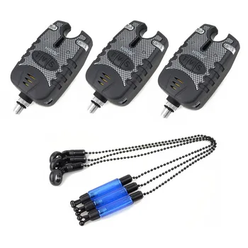 

Electronic Accessories Bite Alarm Sea Pole Illuminated Carp Fishing Swinger Set LED Indicator Battery Operated Tools Durable