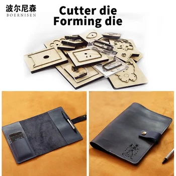 

SMVAUON Wooden Die-cutting Wallet Mold Fashion Jewelry Card Bag Steel Mold Cutting Mood Dies Card Package Knife Mold