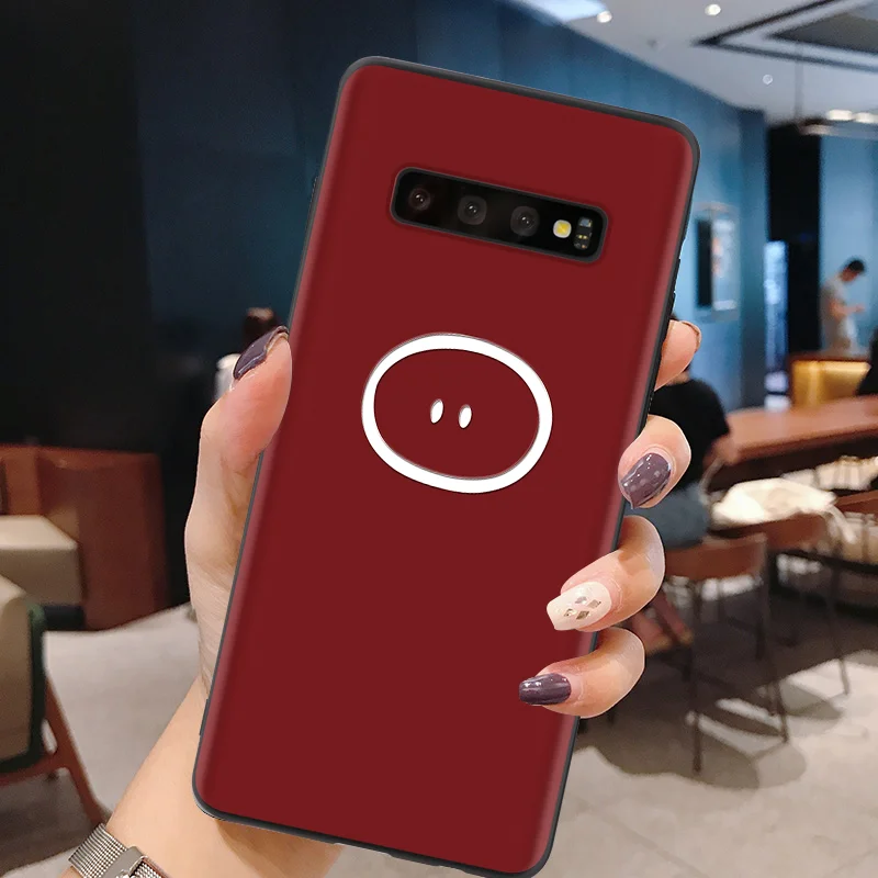 3D мультфильм с тиснением и изображением парные Чехлы для samsung Galaxy S10e S10 Lite S6 S7 край S8 S9 S10 плюс J4 J6 плюс G530 чехол матовый корпус