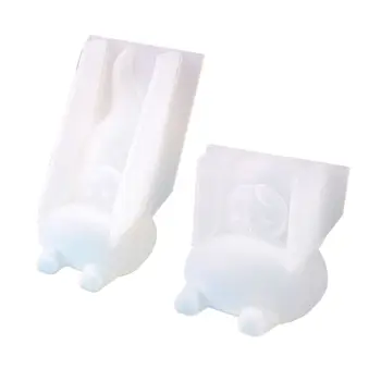 

High Mirror DIY Crystal Epoxy Mold Tip Round Hat Cute Doll Sitting Beans Molds T4MD