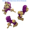2021 Free Shipping Desktop game monkey pull my finger butt inflates Family play Fart Prank toy Birthday gift mischief set 3