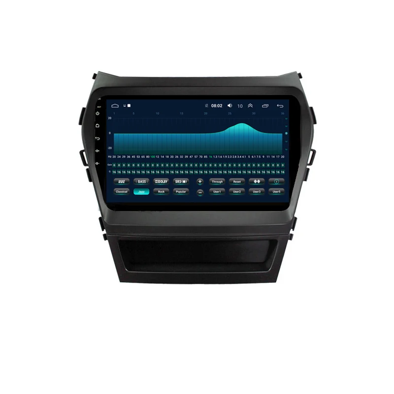 Cheap 9" Android 9.1 Car DVD Video Player GPS For Hyundai Santa FE IX45 2015 2016 2017 navigation radio audio stereo bluetooth wifi 1