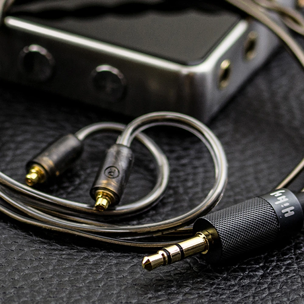 Earphone Accessories HiBy Jack 3 5mm Gold Plated Short Headphone Cable 0 78mm 2 Pins MMCX 