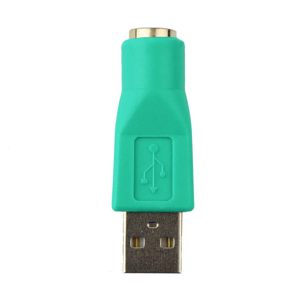 Hot 1pc New USB Male To For PS2 Female Adapter Converter for Computer PC Keyboard Mouse 3