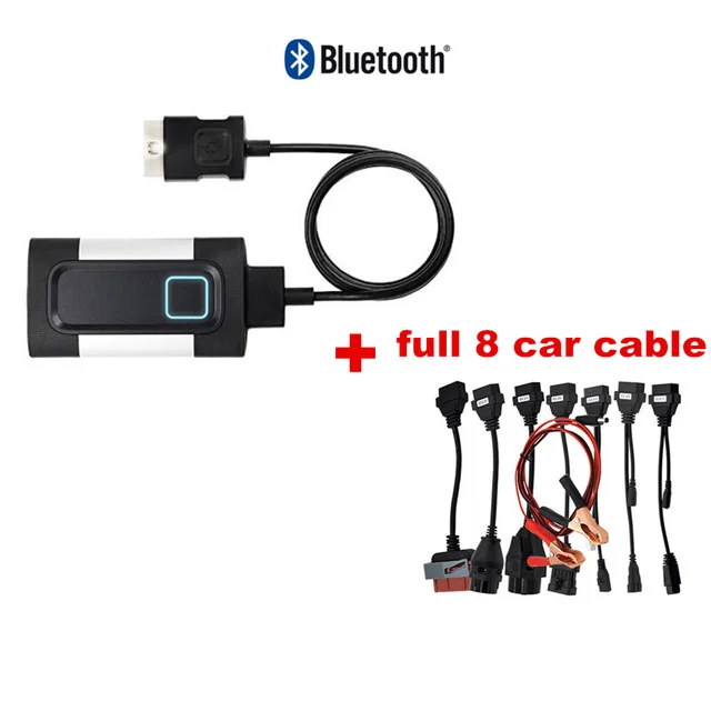 Новейший. R0 с ключом для delphis vd ds150e cdp bluetooth автомобильный грузовик vd tcs cdp pro для autocoms obd2 сканер - Цвет: cable autoc0m BT