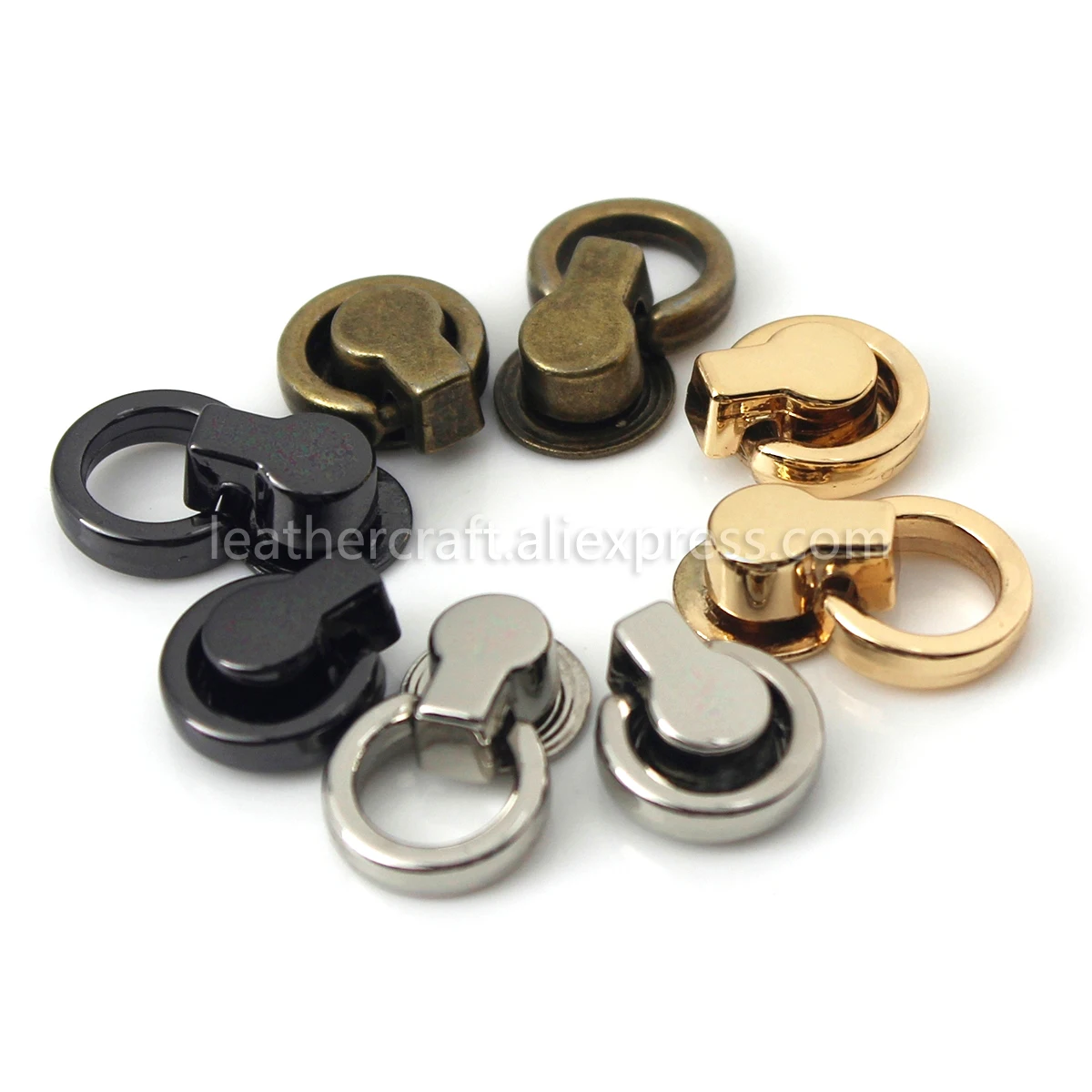 10pcs Metal Bag Side Tiny Anchor Gusset Hanger Clamps Edge Link Hardware with O Rings for Purse | Дом и сад