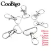 10pcs Metal Swivel Trigger Lobster Clasps Clip Snap Hook Key Chain Ring Outdoor Lanyard Craft Bag Parts Pick 7 Size 3/8
