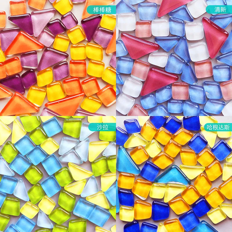 Mosaic Tiles Colorful Glass Craft Materials Tiles Glass Mosaics