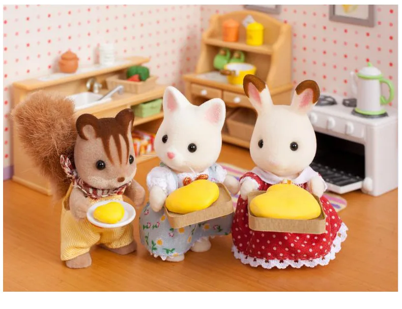 Sylvanian Families/игрушечный спальный костюм для малышей, игровой домик для девочек, модельная мебель для комнаты, аксессуары, 5036