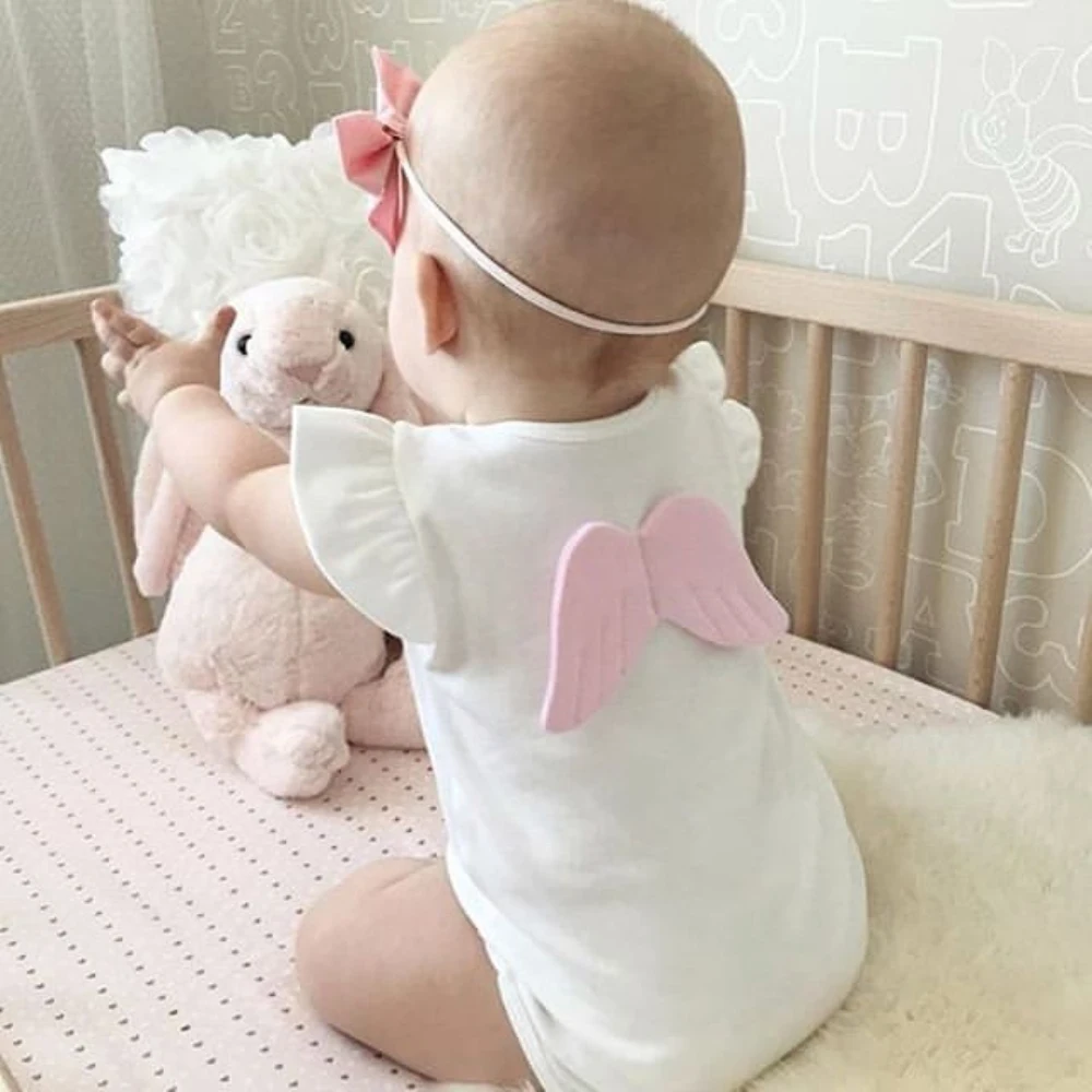 ; коллекция года; милый комбинезон с крыльями для новорожденных мальчиков и девочек; хлопковый комбинезон; боди; одежда