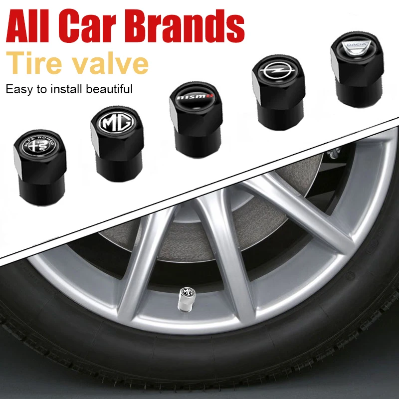Колпачки для клапанов автомобильных колес 4 шт. LADA Accessories Vesta SW Cross Granta Priora Kalina Xray 2017