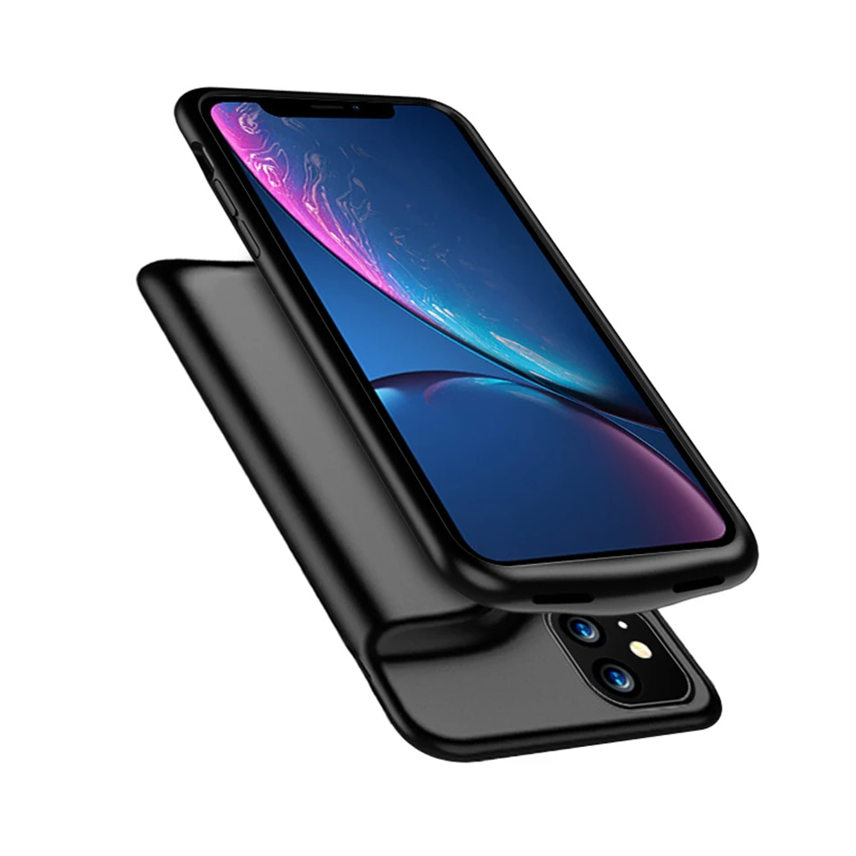 Чехол для аккумулятора для iPhone 11 Pro Max 6000mAh тонкий чехол для зарядного устройства для iPhone 11 Внешний чехол для зарядного устройства