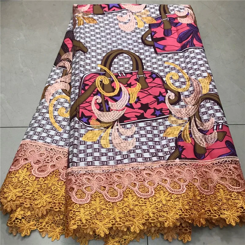 Высококачественная кружевная ткань воск шнур кружевная ткань Африканская кружевная ткань воск шнур кружева для женщин Свадебное платье WD112605