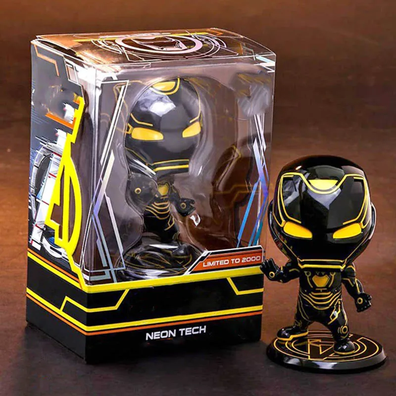 3 цвета 10 см версия Железный человек Тони Старк модель игрушки HOTTOYS оригинальные подлинные ПВХ Фигурки версия куклы игрушки подарки