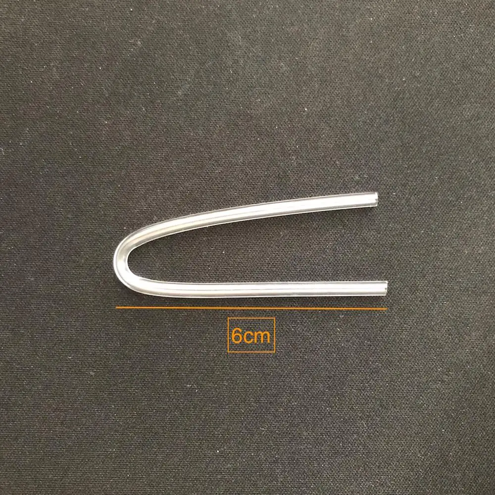 100PCS ForSound Made Preformed BTE Hearing Aid Earmold Tubing Bent Tubing PVC tube tubes Choose from 3.6mm 3.3mm 3.1mm OD 5