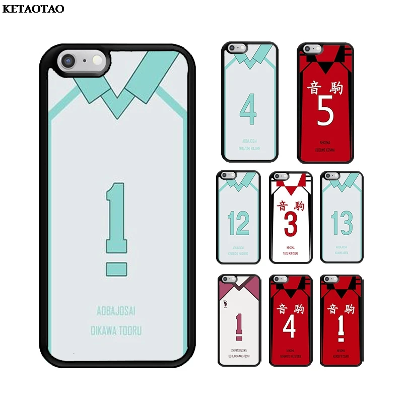KETAOTAO Haikyuu! Jersey Shiratorizawa аниме ТПУ Мягкий силиконовый чехол для телефона iPhone 5S 6S 7 8 Plus