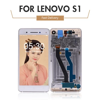 

10pcs/lot for Lenovo Vibe S1 LCD Display Touch Screen Digitizer Assembly with Frame Repairment Parts S1a40 free shipping DHL EMS