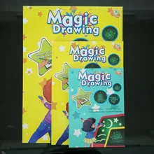 1 шт. 3D Детский планшет для рисования граффити Рисование планшет Волшебная ничья со светом забавная флуоресцентная ручка Развивающие детские игрушки