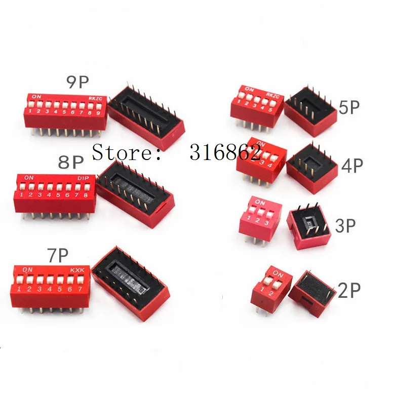 10 шт./лот DS-01 DS-02 DS-03 DS-04 DS-05 DS-06 DS-07 DS-8 DS-10 DS-12 мм красный плоский циферблат кодовый