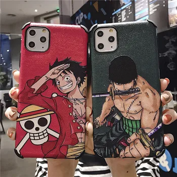 

200pcs Japan cartoon Anime Luffy Sauron Cover Case For iphone 11 X Xs Max Xr 8 7 6s Plus Luxury Cartoon Soft Silicon Coque