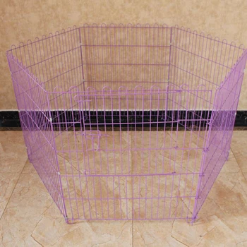 

HIPET Pet Dog Fence DIY Foldable Metal Islation Indoor Outdoor Small Large Dog Rabbit Animal Pet Cage Puppy Crate Kennel