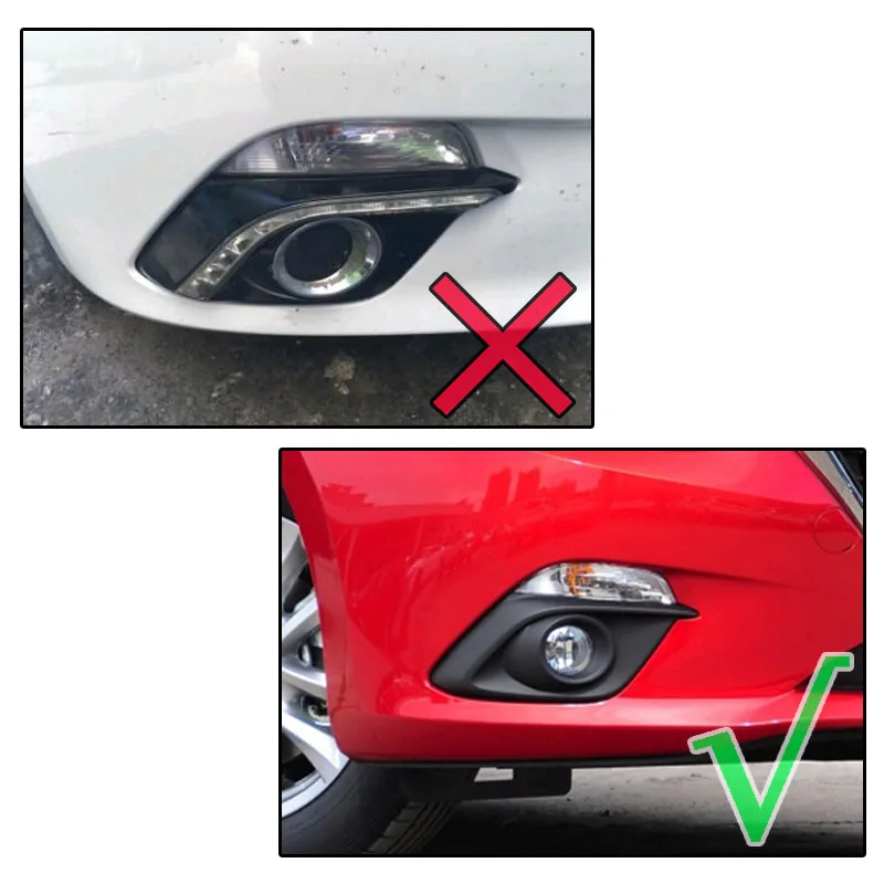 Для Mazda 3 BM Axela хромированный передний противотуманный светильник, противотуманный светильник с отделкой, Декоративная полоса, бампер для бровей, для век