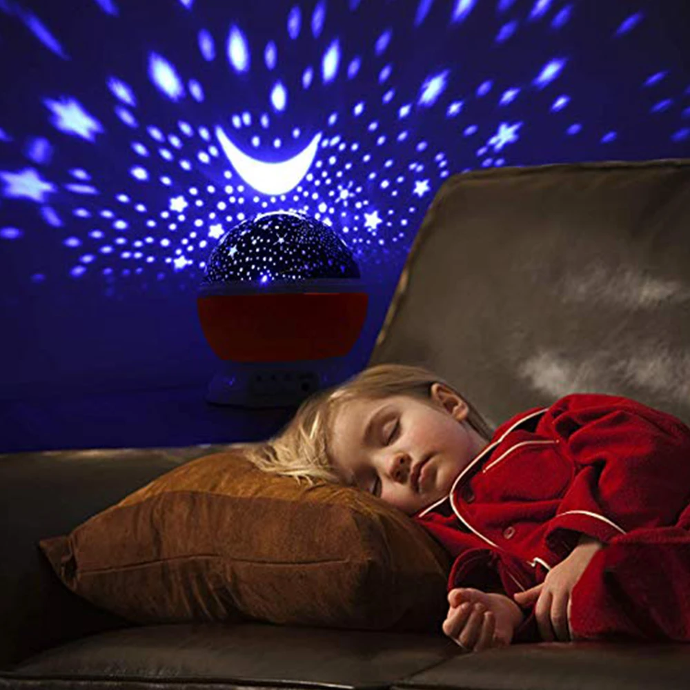 Светодиодный ночник RGB лампа-проектор Звездное небо USB проектор лунный свет ночник звезда Рождественский подарок украшение для детской
