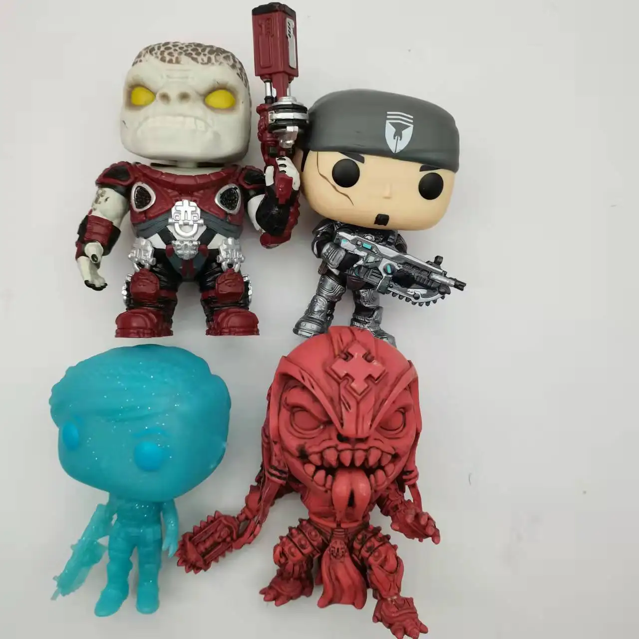 Action Figure Gears Of War Video Game Kait Diaz Biru Berkilau LE