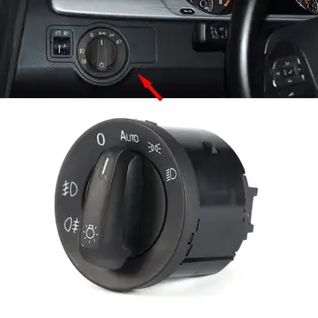 

Auto Car Headlight Switch Fog Lamp Switch Knob Sensor Module with Auto On/Off for Skoda Octavia Mk2 2004-2013 Car Accessories